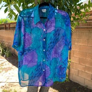 Vintage men’s sheer shirt